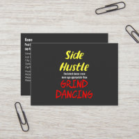 Side Hustle vs. Grind Dancing Neon Yellow Text