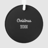 Side Hustle vs. Grind Dansend Neon Blue Text Ornament (achterkant)