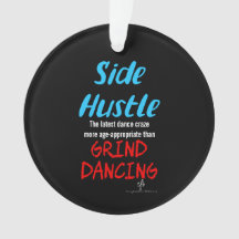 Side Hustle vs. Grind Dansend Neon Blue Text