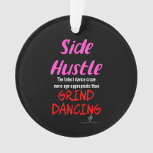 Side Hustle vs. Grind Dansend Neon Pink Text