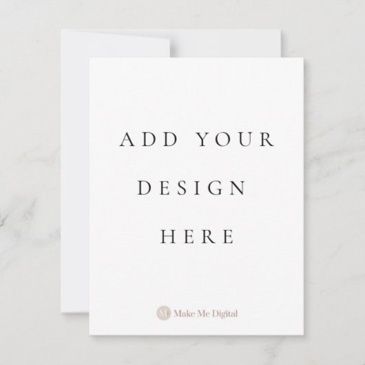 SIDE SIMPLE 4,25 x 5,5 pouces Portrait de carte d' (Devant)