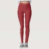 Side Stripe Leggings met aangepaste tekst en kleur (Voorkant)
