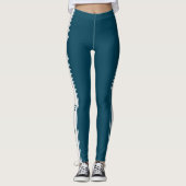 Side Stripe Leggings Twith Tekst Power Girl (Voorkant)