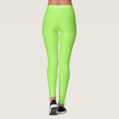 Side Stripe Neon Groene Leggings Aangepaste kleure (Achterkant)