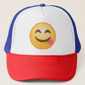 Side Tongue Emoji Trucker Pet