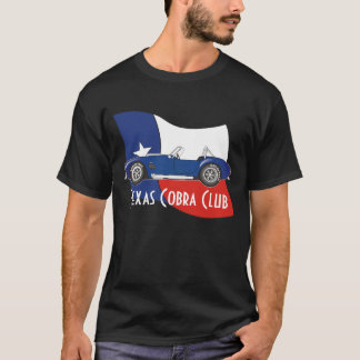 Side Uitzicht, Texas Cobra Club met vlag T-shirt