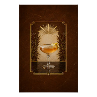Sidecar Art Deco Poster | Bar Kunst Perfect Poster