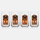 Sidecar Cocktail Art Deco Blikvorm Glas (Achterkant)