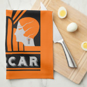 Sidecar Cocktail Art Deco Theedoek (Quarter Fold)