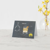 Sidecar Cocktail Kaart (Gele Bloem)