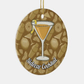 Sidecar cocktail keramisch ornament (Rechts)