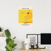 Sidecar cocktail poster (Thuiskantoor)