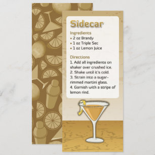Sidecar Cocktail Recept Uitnodiging