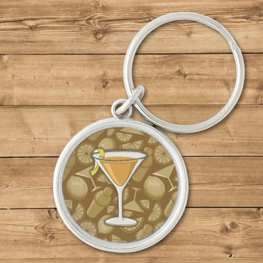 Sidecar cocktail sleutelhanger