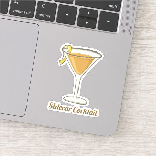 Sidecar Cocktail Sticker