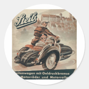Sidecar Ronde Sticker
