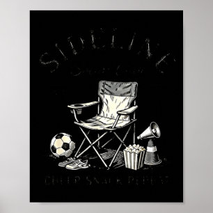 Sideline Social Club Cheer-hap Snack Herhaal Voetb Poster