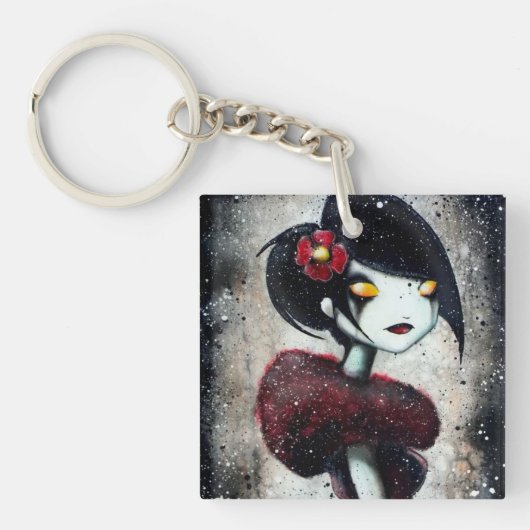 Sidelong (rode) sleutelhanger (voorkant)