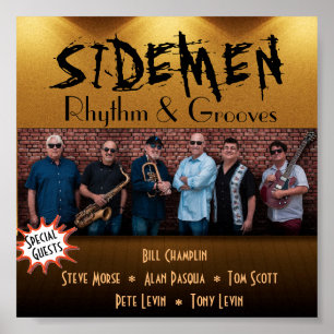 Sidemen Rhythm & Grooves C.D. Hoesje Poster