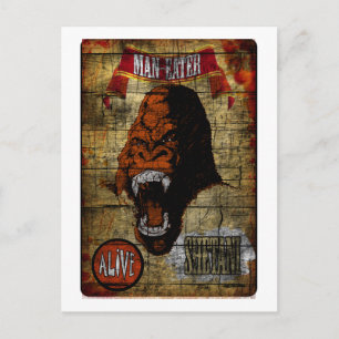 Sideshow Banner met Man Eating Gorilla Briefkaart