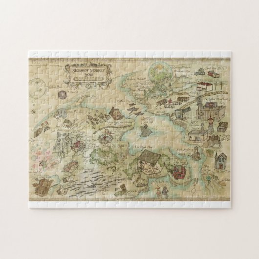 Sideshow Monkey Monkey Carte, puzzle (Horizontal)