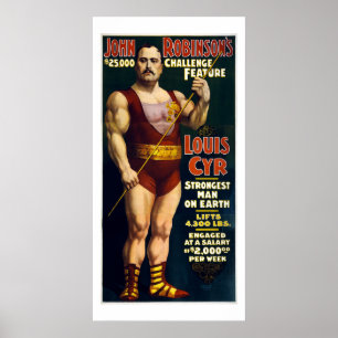  Sideshow Sterker Man op Aarde Louis Cyr Poster