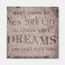 "Sidewalk Dreams-Little Italy, NYC" Magnet Magneet
