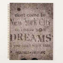 "Sidewalk Dreams-Little Italy, NYC" Planner