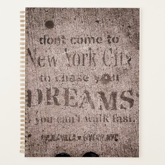 "Sidewalk Dreams-Little Italy, NYC" Planner (Voorkant)