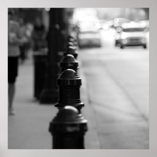 Sidewalk-verkeersketen Poster (Voorkant)