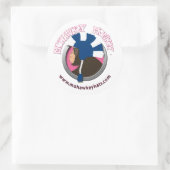 Sideways Mohawkey Monkey sticker (Tas)