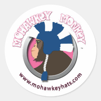 Sideways Mohawkey Monkey sticker