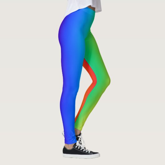 Sideways Rainbow Gradient Leggings (Rechts)
