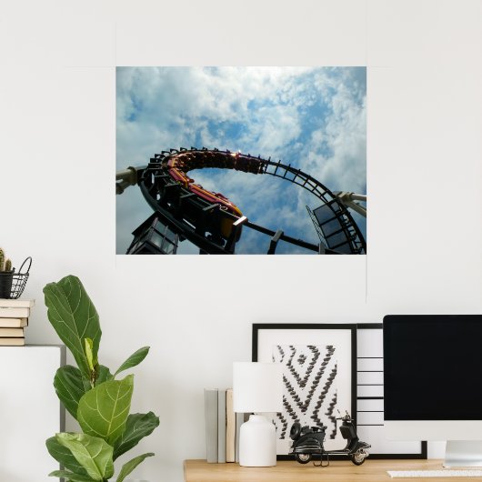 Sidewinder van Hershey Park Poster (Thuiskantoor)