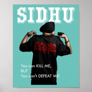 Sidhu Moosewala Desi Merch Punjabi Pullover Poster