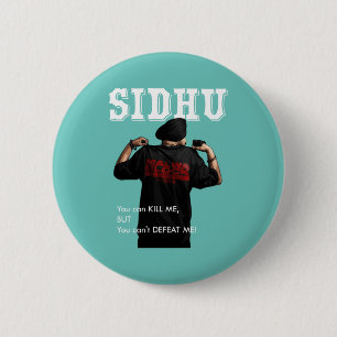 Sidhu Moosewala Desi Merch Punjabi Pullover Ronde Button 5,7 Cm