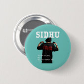 Sidhu Moosewala Desi Merch Punjabi Pullover Ronde Button 5,7 Cm (Voorkant /achterkant)