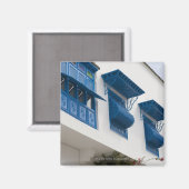 Sidi Bou Said, Tunesië Magneet (Voorkant / Achterkant)