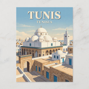 Sidi Mahrez-moskee Tunesië Briefkaart