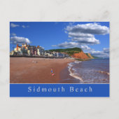 Sidmouth Beach Briefkaart (Voorkant)