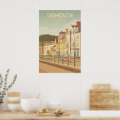 Sidmouth Devon Reisposter Poster (Keuken)