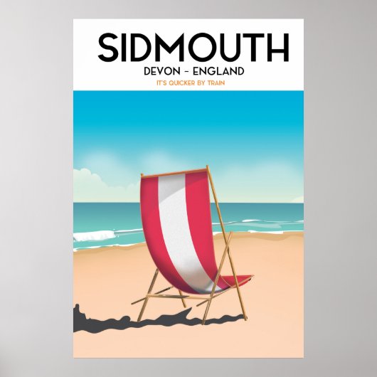 Sidmouth, Devon, vintage reisposter Poster (Voorkant)