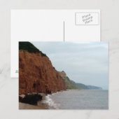 Sidmouth océan falaises et la carte postale photo (Devant / Derrière)