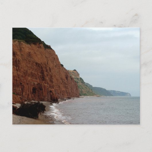 Sidmouth océan falaises et la carte postale photo (Devant)