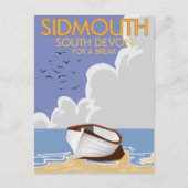 Sidmouth South Devon vintage poster. Briefkaart (Voorkant)