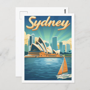 Sidney Australië Beroemde Reisplaats Briefkaart