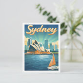 Sidney Australië Beroemde Reisplaats Briefkaart (Staand voorkant)