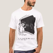 Sidney Harris Mirakel Explicit Science Wiskunde La T-shirt (Voorkant)
