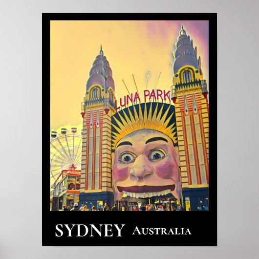 Sidney Luna Park Poster (Voorkant)