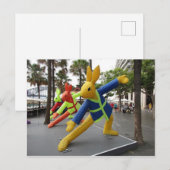 Sidney Lunar Festival: Rabbit Inflatables Briefkaa Briefkaart (Voorkant / Achterkant)